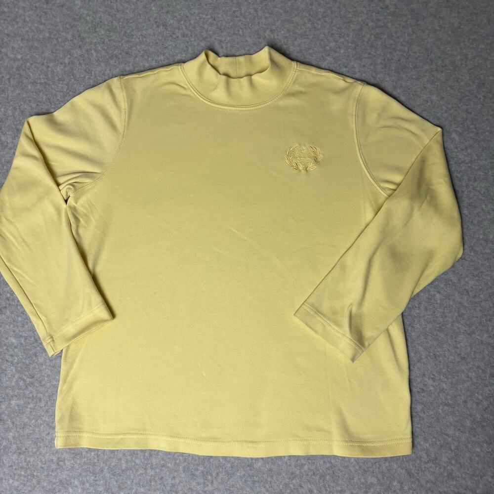 Blair Women's Essential Knit Long Sleeve Mock Neck Light Yellow - Size M